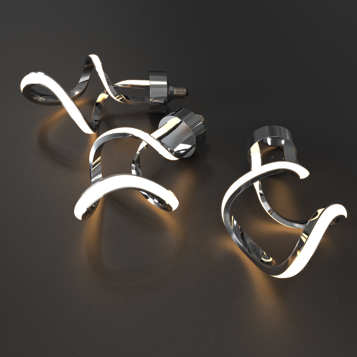 Spencer LED Spiral Bulb 7W 3000K Dimmable Lamp Fitting Pendant Light - 7Pandas Australia