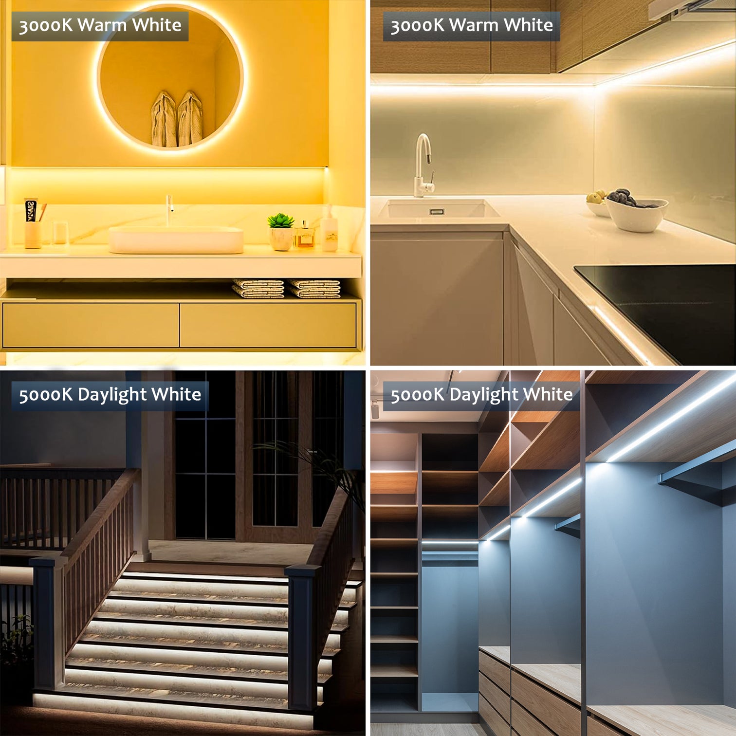 LED Strip 12V 10W IP62 3M 5M 3000K Warmwhite 5000K Coolwhite - 7Pandas Australia