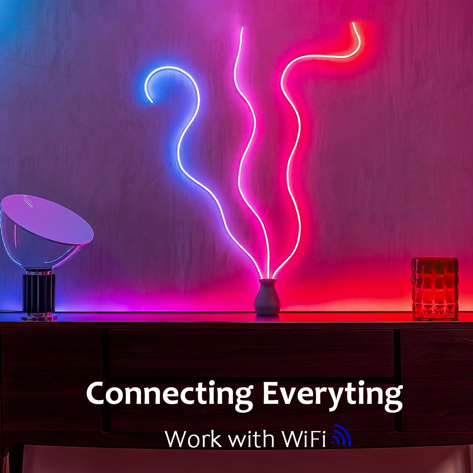 LED Neon Strip 5M 24V 60W RGB Color Rope IP65 Waterproof WIFI Controller - 7Pandas Australia