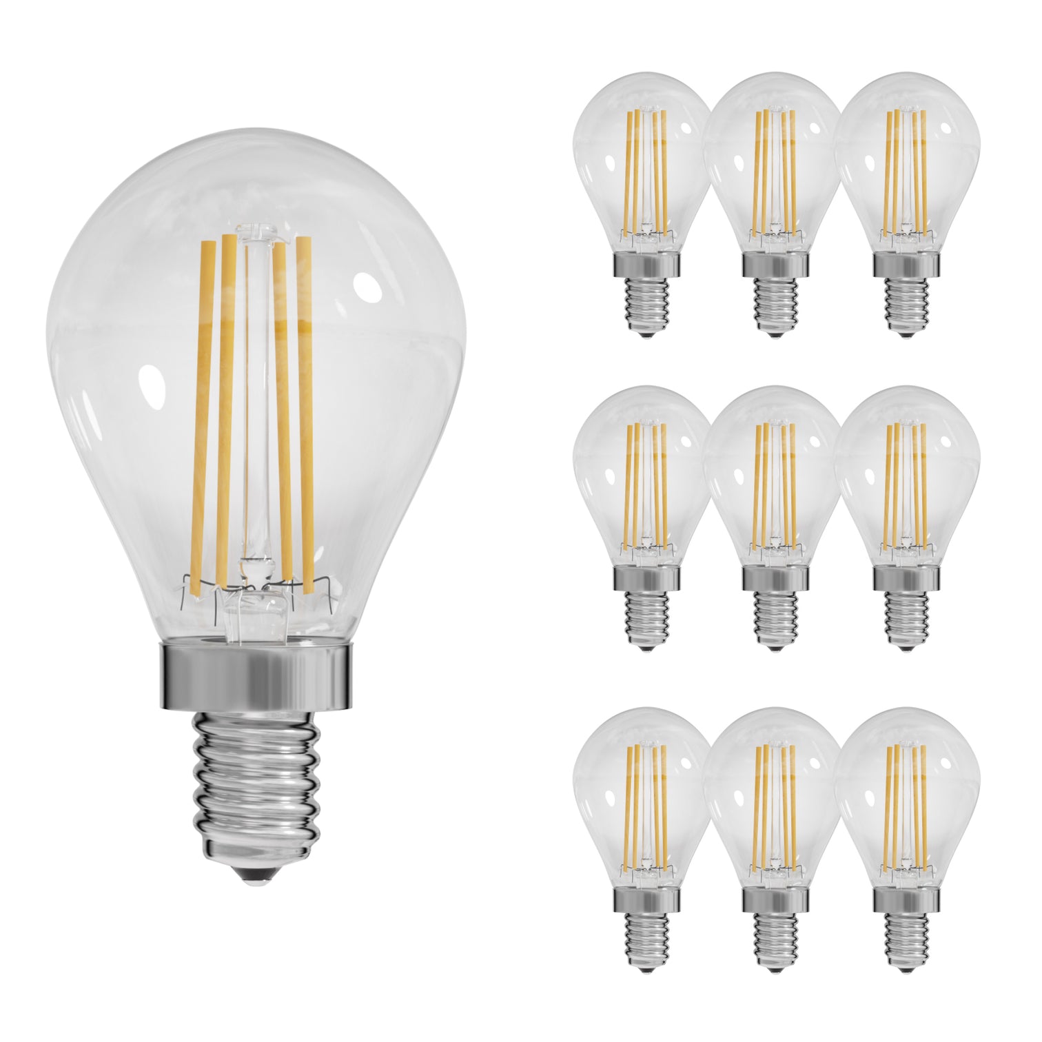 10PACK LED G45 Edison Bulb dimmable 3W 2700k Warmwhite E27 - 7Pandas Australia