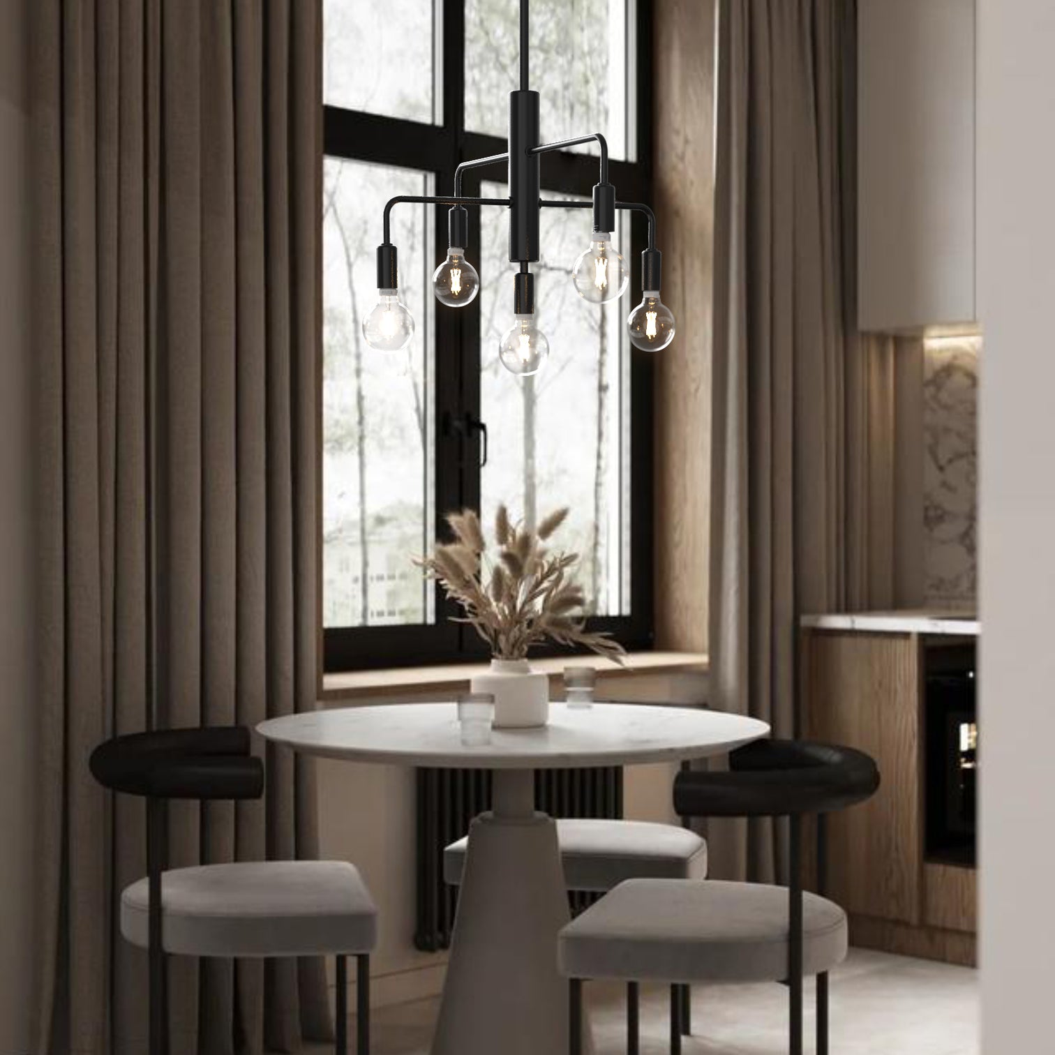 4PACK LED G95 Filament Bulb 5W Equivalent 60W CCT 2700K-5000K Dimmable - 7Pandas Australia