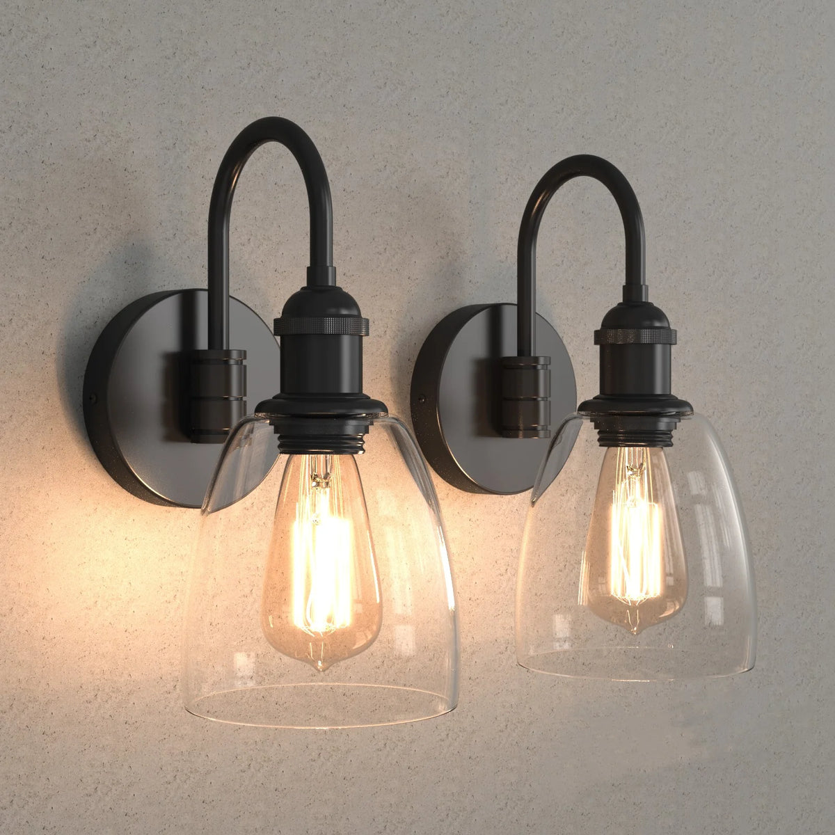 WINER Modern Interior Designer Glass Wall Light E27