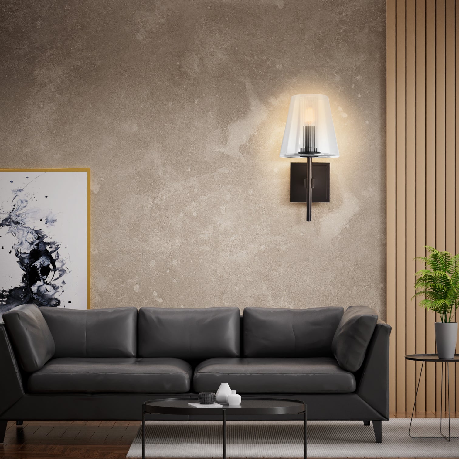 Canova Interior Modern Wall Light Crystal Glass Shade Aged Brass E14 - 7Pandas Australia