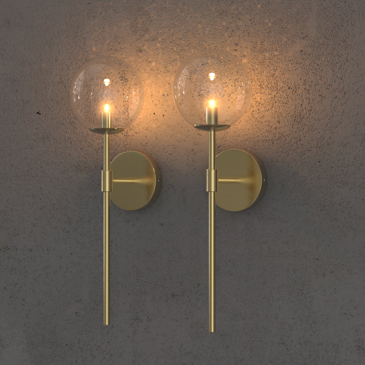 WESTIN Interior Wall Light Long Stem Round Glass Shade Modern Style G9 - 7Pandas Australia