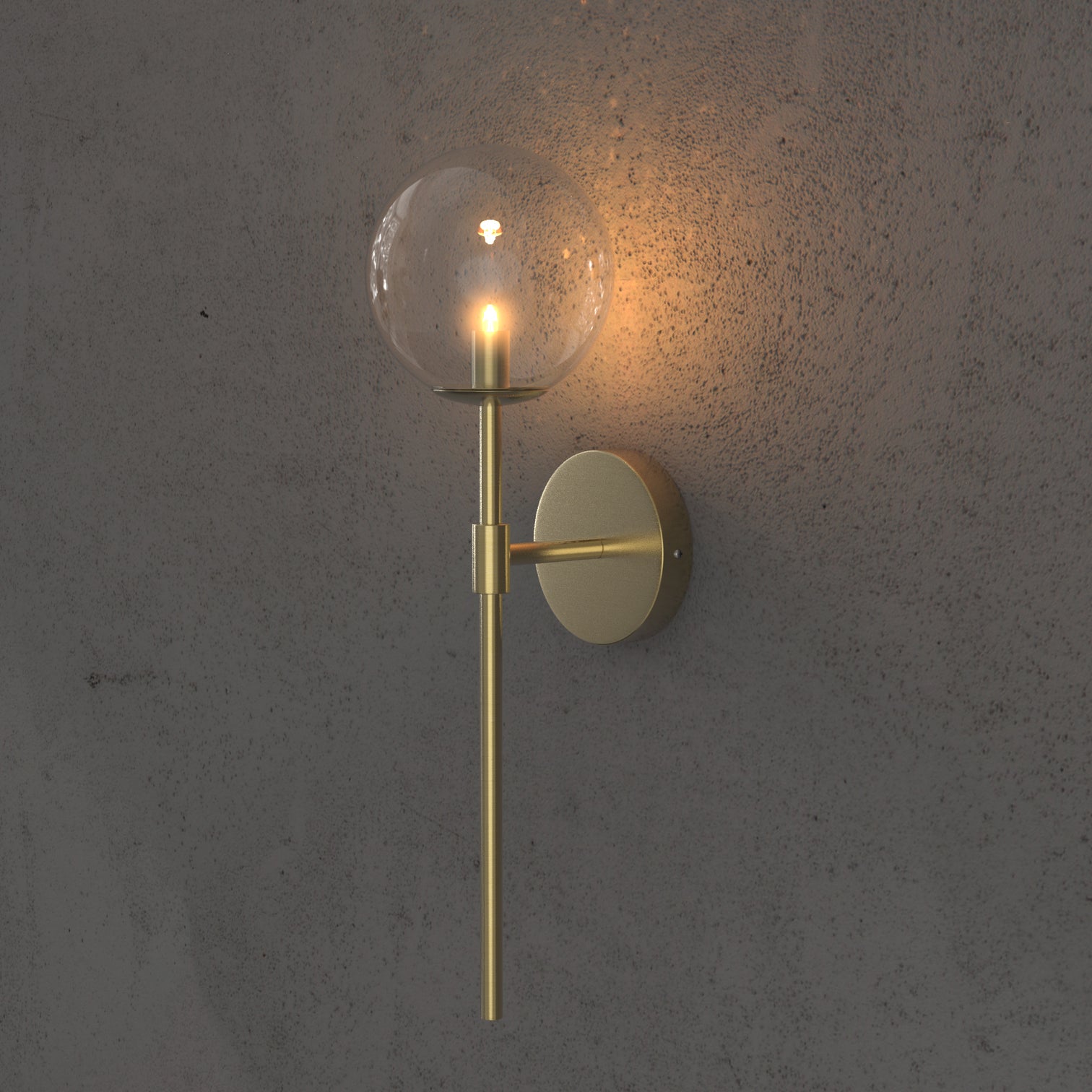 WESTIN Interior Wall Light Long Stem Round Glass Shade Modern Style G9 - 7Pandas Australia