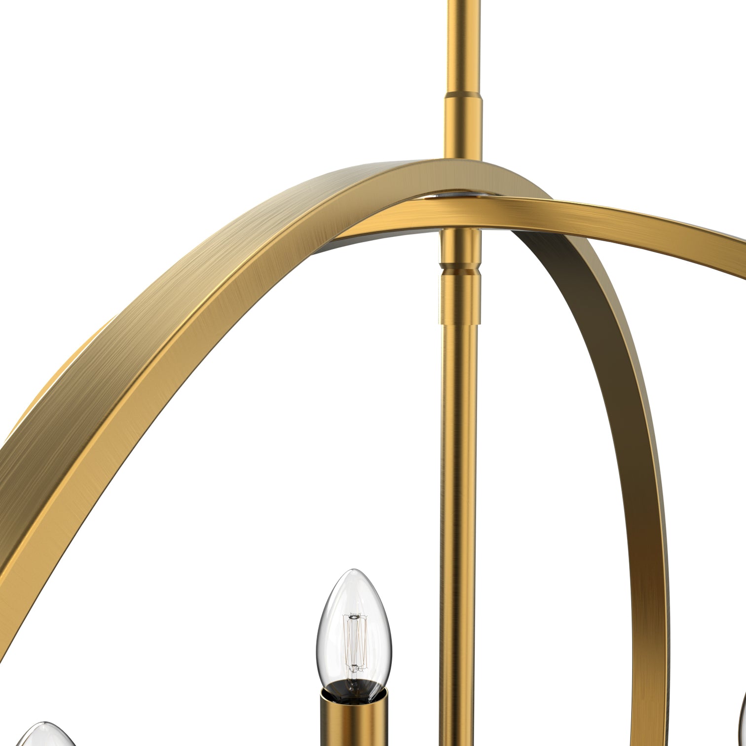 JUSMIN 560mm dia Round Farmhouse Style Chandelier Dining Room Aged Brass - 7Pandas Australia