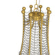 CAIRO Provincial Style 8-Lights Crystal Chandelier High Ceiling Aged Brass - 7Pandas Australia