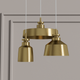 SIMON Contemporary Aged Brass Pendant Light for Kitchen Dinning Room E27 - 7Pandas Australia