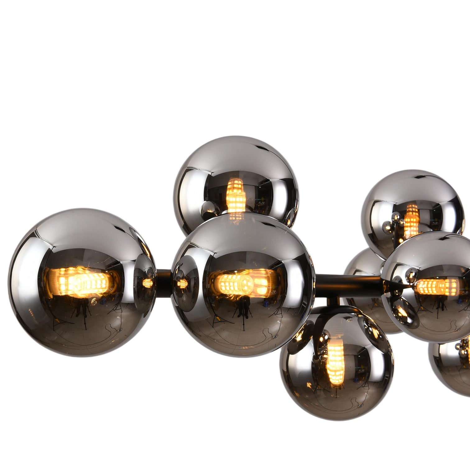 SILFA 1800mm LED Smoke Glass Pendant Light 22-Lights G9 Dimmable Dinning Table - 7Pandas Australia