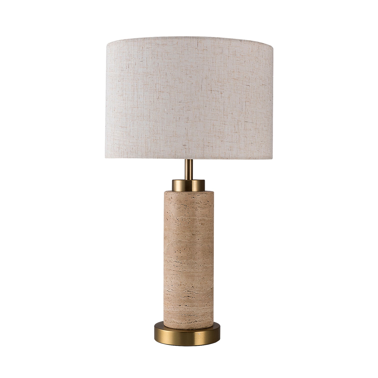 MIA Modern Table Lamp With White Shade Stone Style Base - 7Pandas Australia