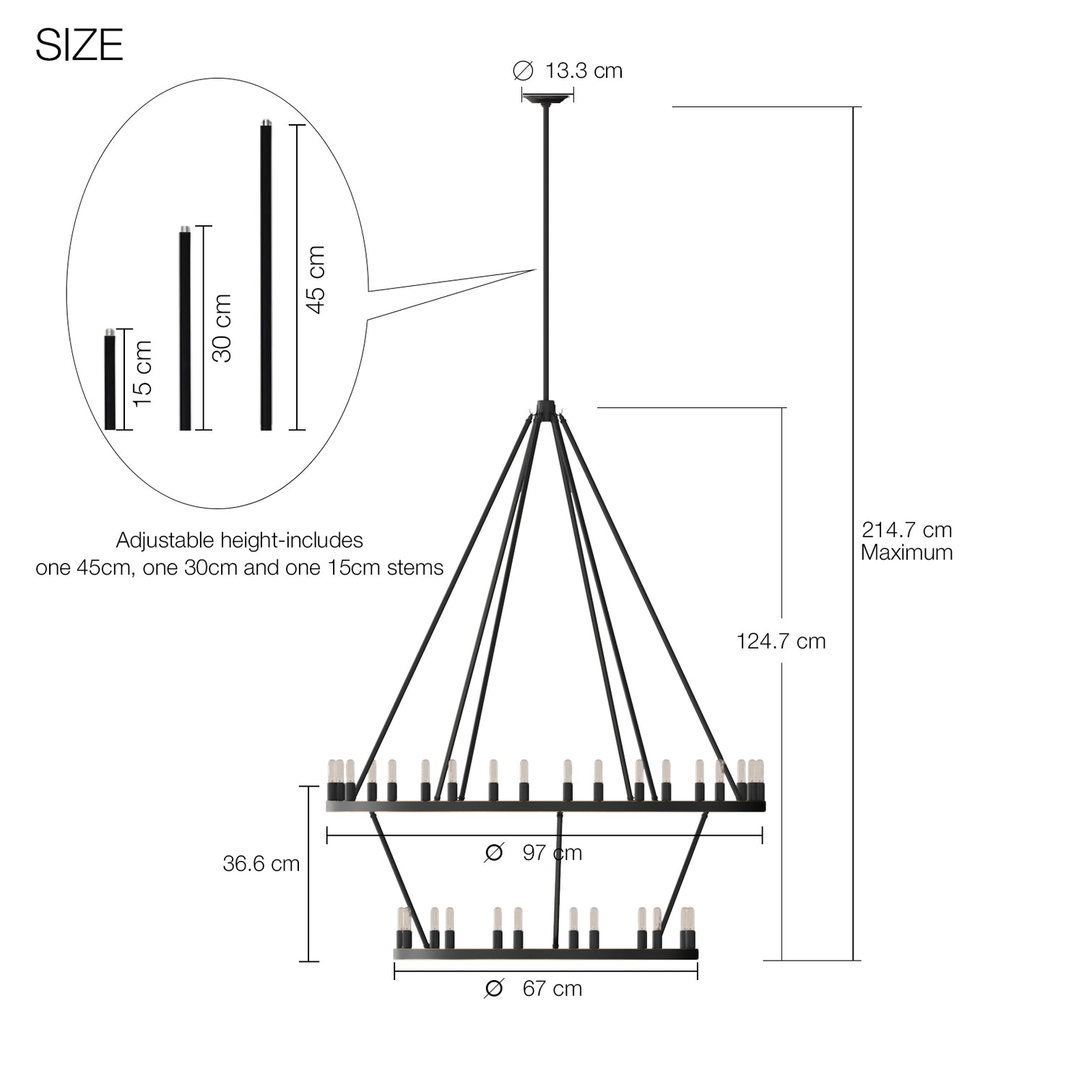 ALVA 30-Light Antique 2-Layer Bronze Aged brass E14 wagon wheel Farmhouse Chandelier - 7Pandas Australia