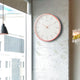 RUBI Quartz Wall Clock 12 Inch 300mm Rose Gold Metal Frame White Back Plate - 7Pandas Australia