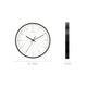 RUDY Quartz Wall Clock 14 Inch 350mm Black Metal Frame White Back Plate Simple - 7Pandas Australia