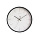 MOONI Quartz Wall Clock 12 Inch 300mm Black Metal Frame White Plate Short Line Indicator - 7Pandas Australia