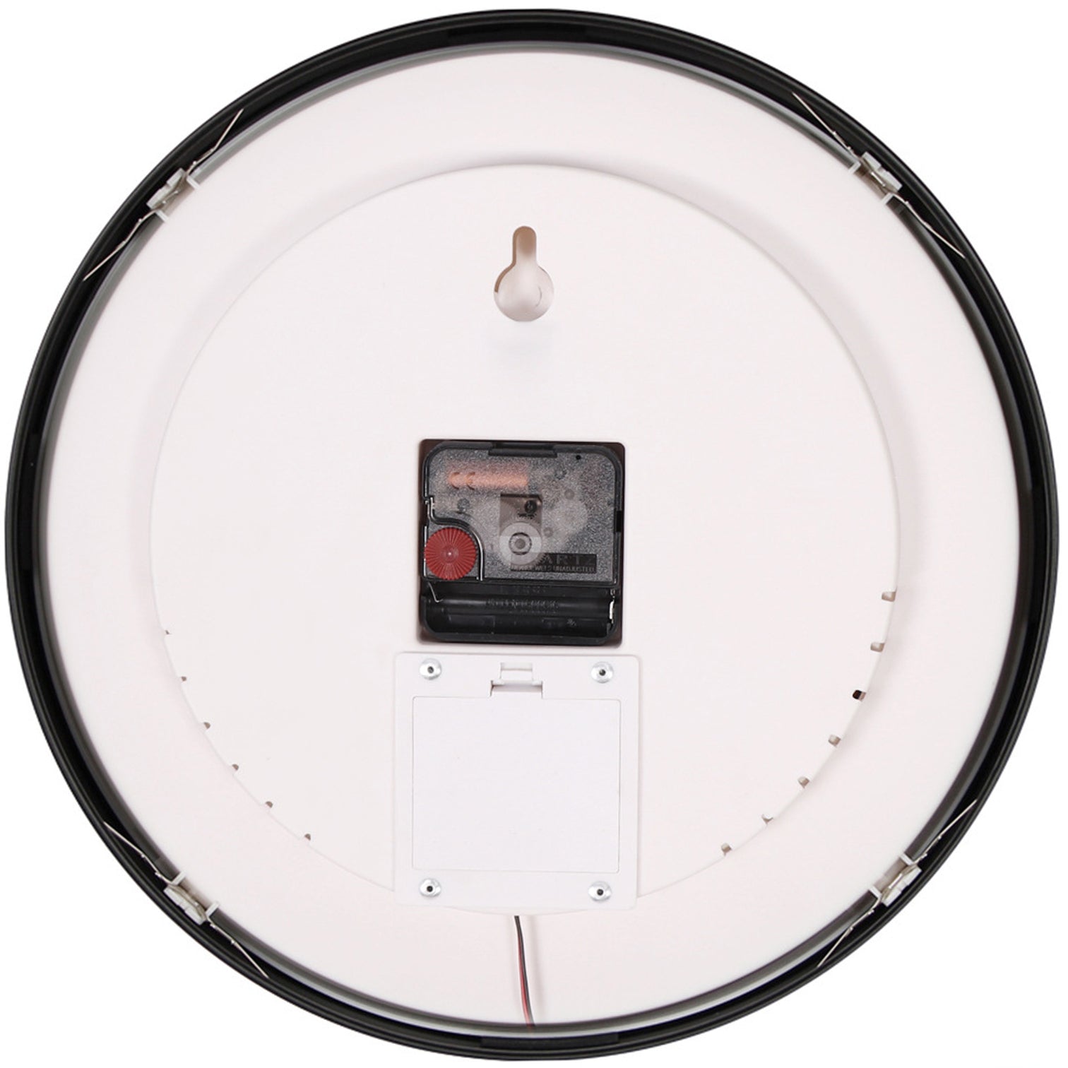 MOONI Quartz Wall Clock 12 Inch 300mm Black Metal Frame White Plate Short Line Indicator - 7Pandas Australia