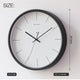 MOONI Quartz Wall Clock 12 Inch 300mm Black Metal Frame White Plate Short Line Indicator - 7Pandas Australia