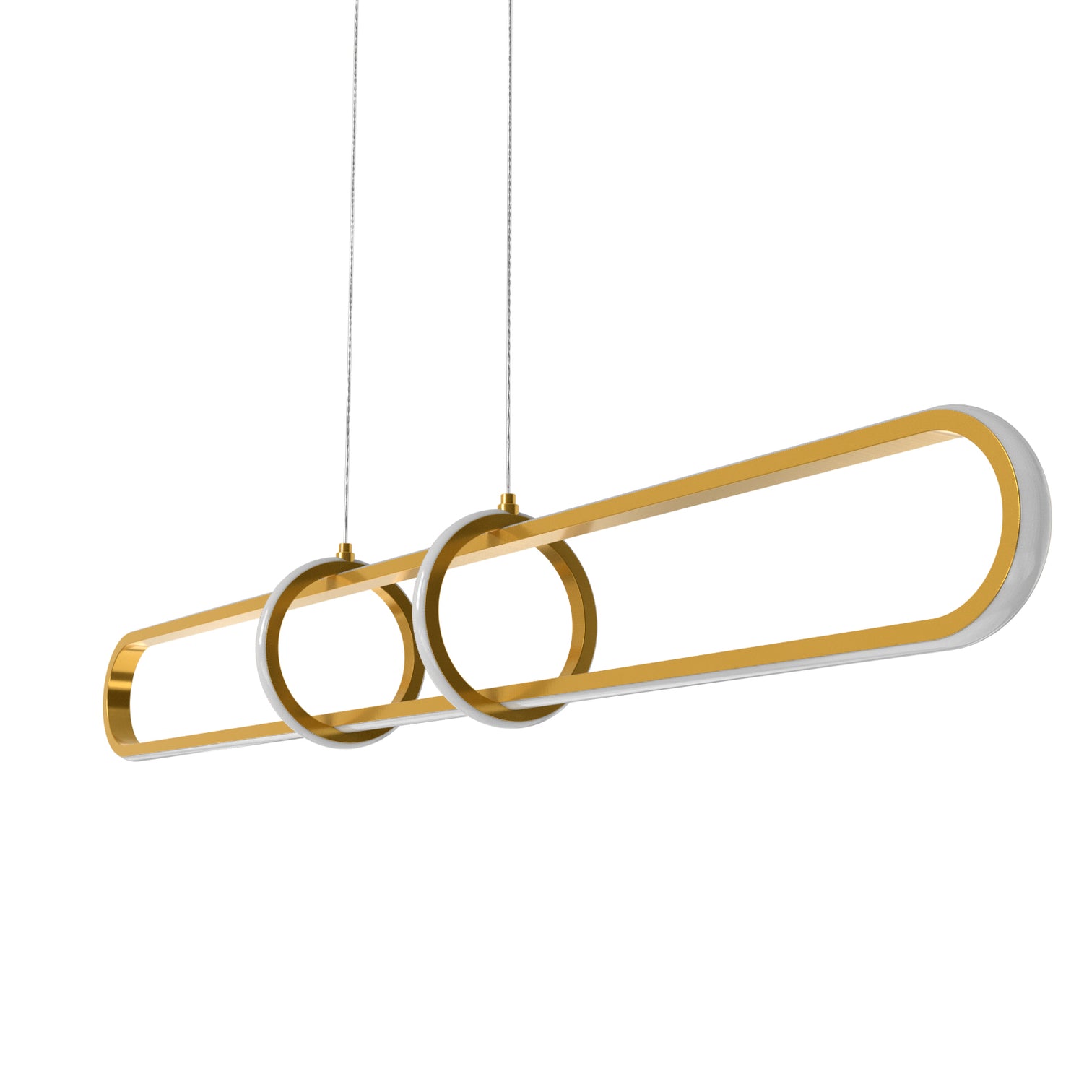 CAMILLO Modern LED Pendant Light 48W Kitchen Hanging Lights Tri Color Selectable 1500mm Length - 7Pandas Australia