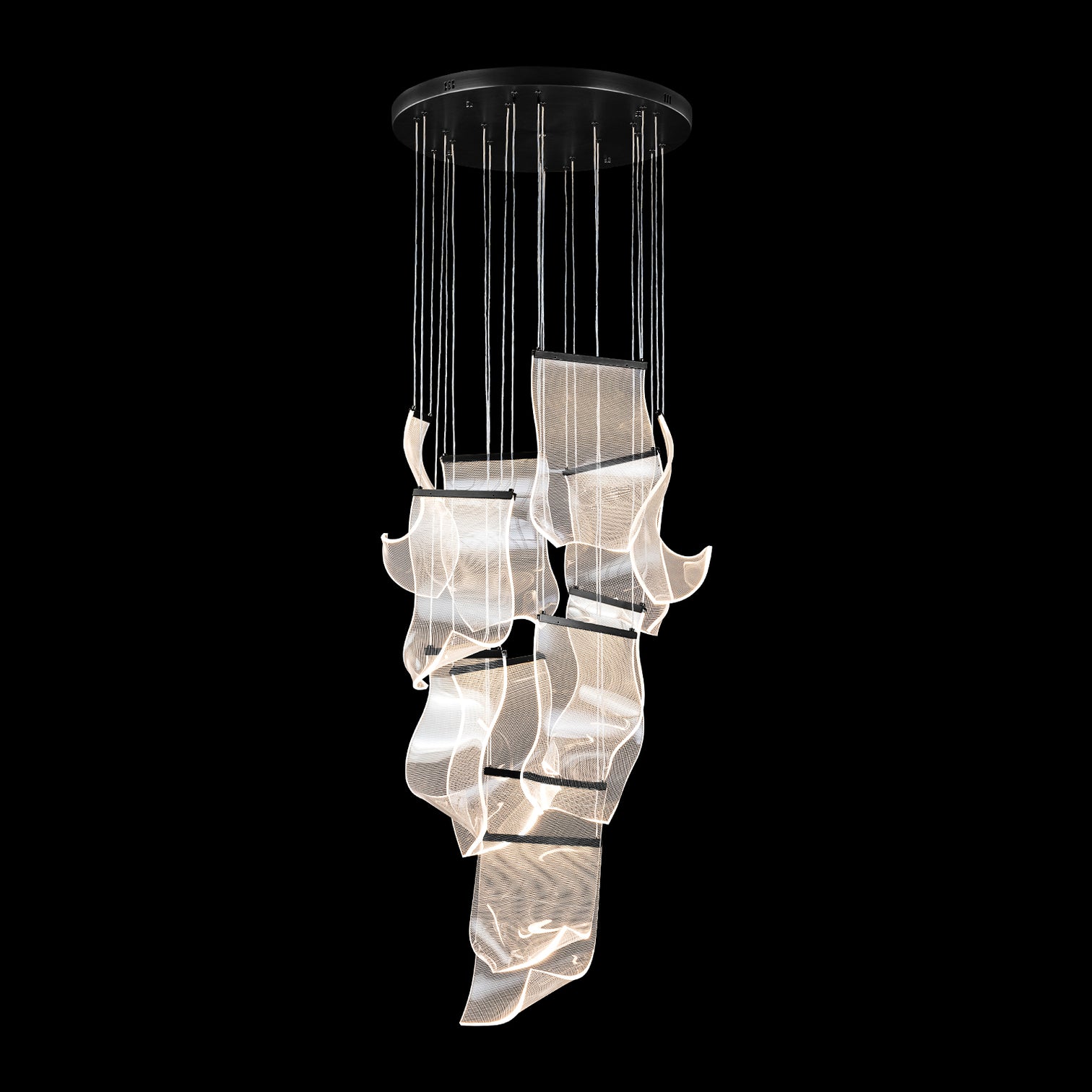BORAS Modern High Ceiling Acrylic LED Chandelier 3CCT Dimmable - 7Pandas Australia