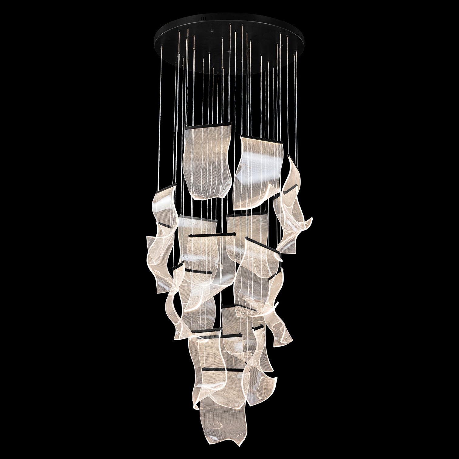 BORAS Modern High Ceiling Acrylic LED Chandelier 3CCT Dimmable - 7Pandas Australia
