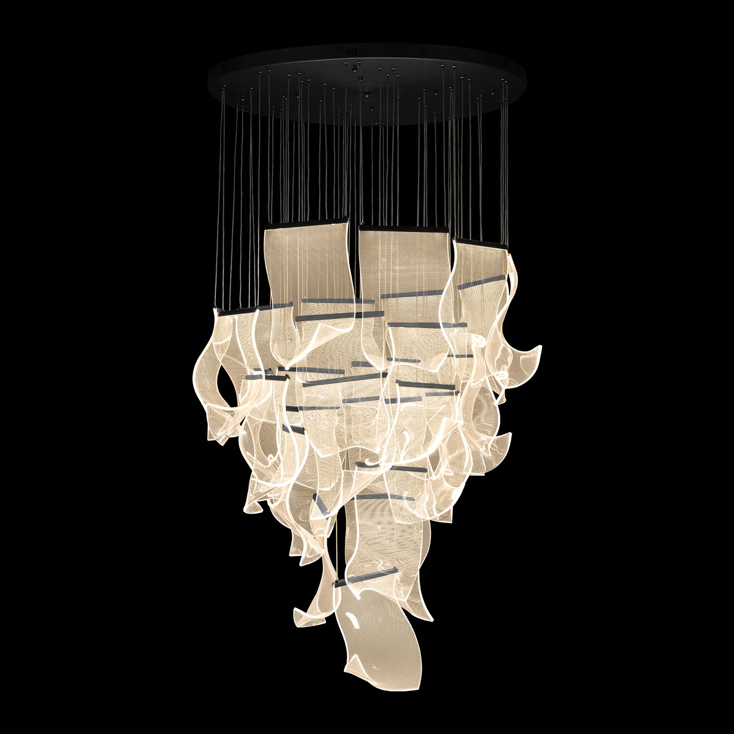 BORAS Modern High Ceiling Acrylic LED Chandelier 3CCT Dimmable - 7Pandas Australia