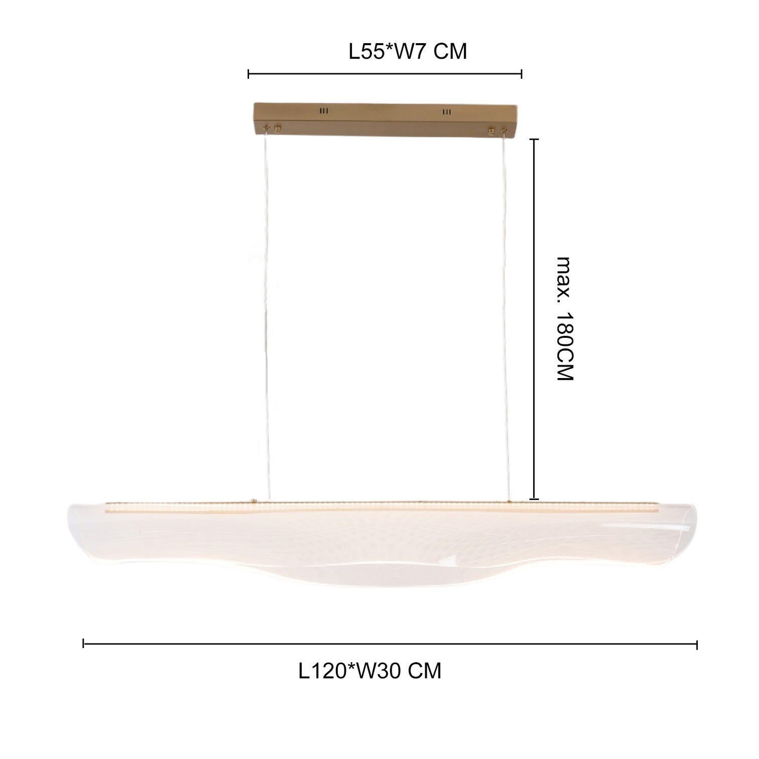 VANILA Modern 1200mm LED Linear Pendant Light Matte 3CCT Dimmable - 7Pandas Australia