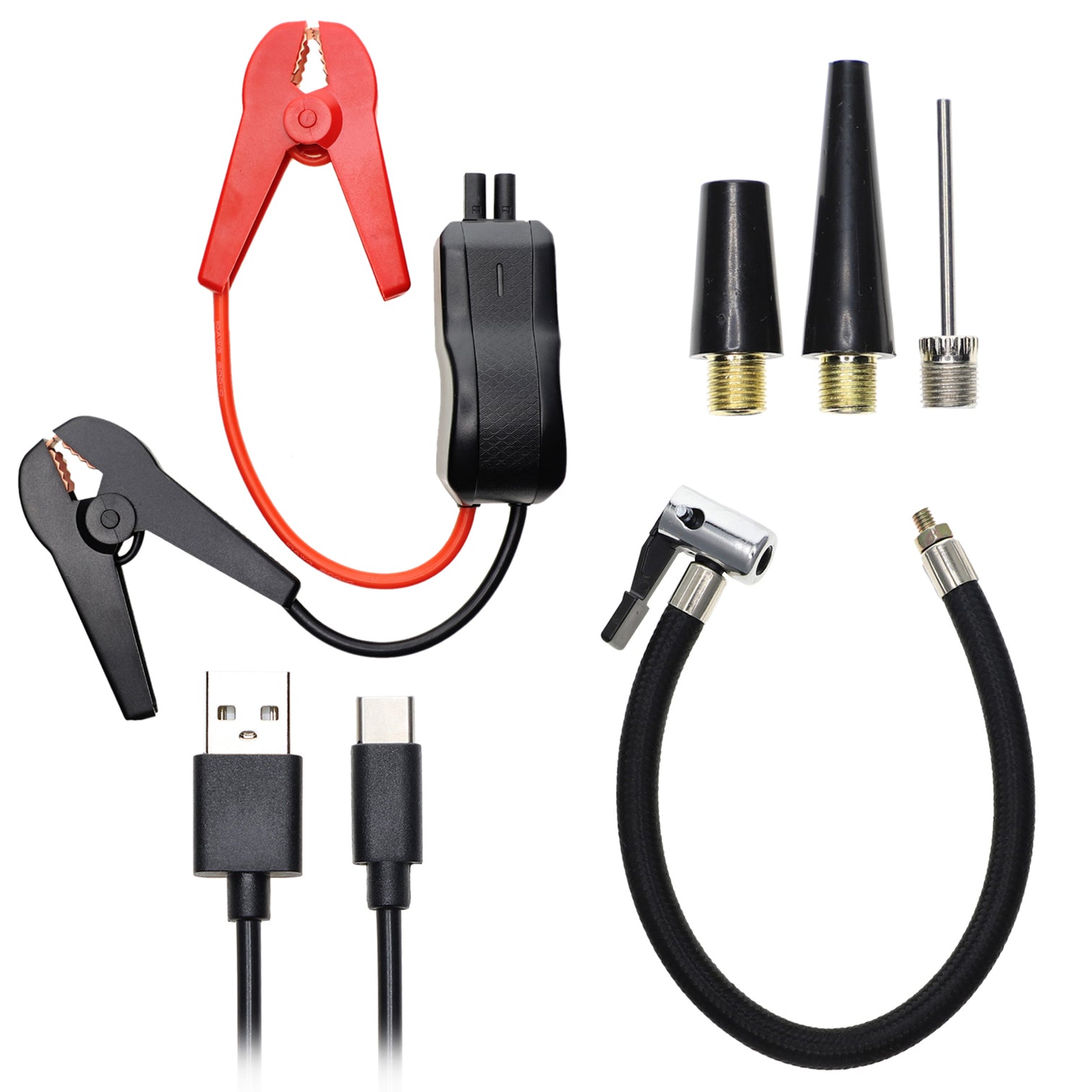 Jump Starter Power Bank PitStop With 8800mAh with Compressor and Torch black - 7Pandas Australia