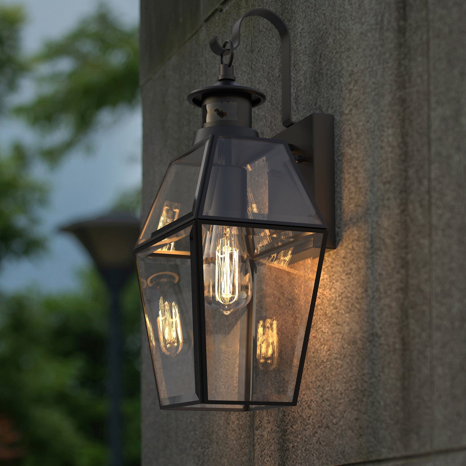 ROSEN Exterior Wall Light With Motion Sensor Matt Black IP44 Weather Proof - 7Pandas Australia