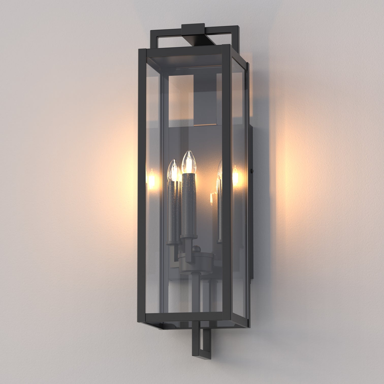 ANTONIO Outdoor Exterior Wall Light Fixture Matt Black IP44 Weather Proof - 7Pandas Australia