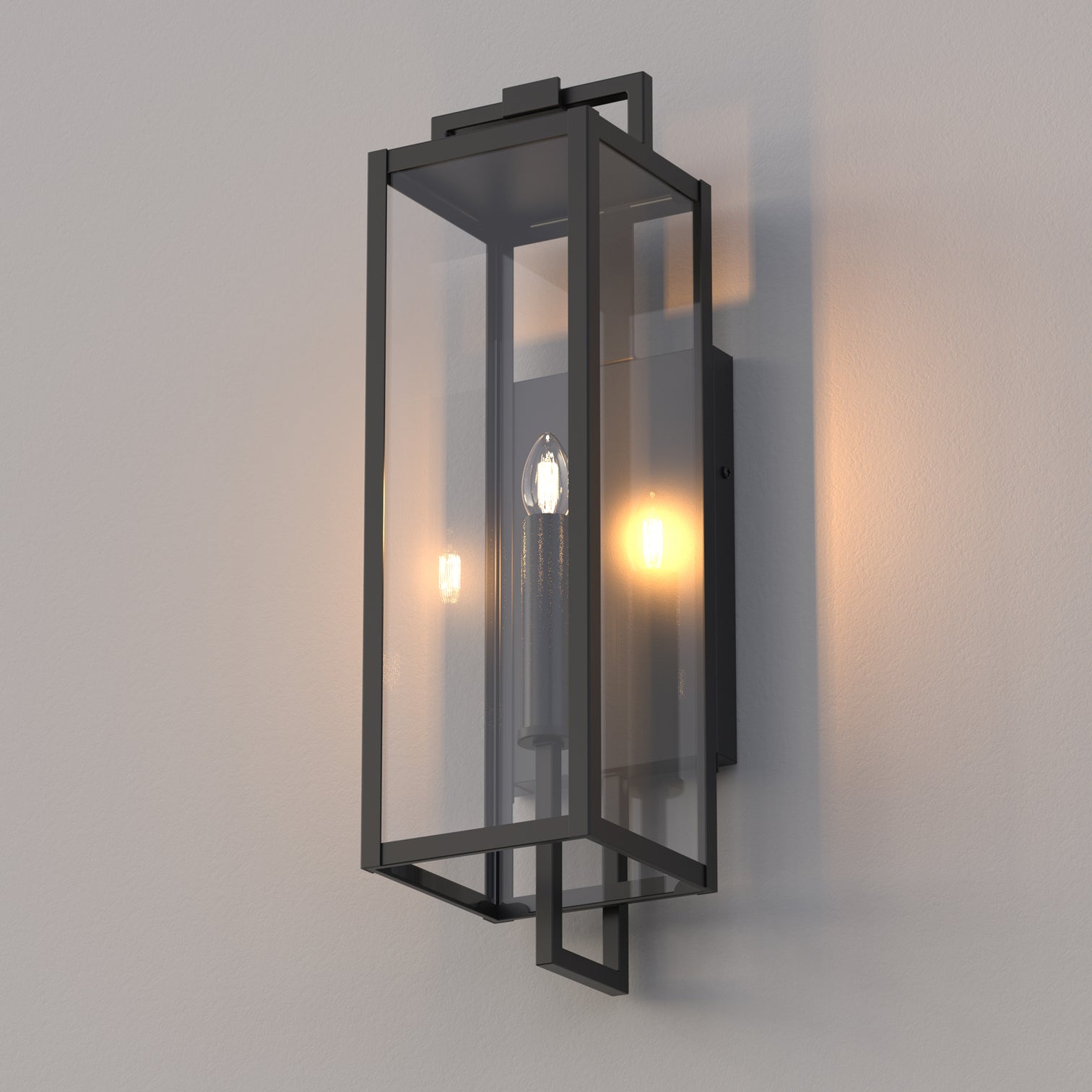 ANTONIO Outdoor Exterior Wall Light Fixture Matt Black IP44 Weather Proof - 7Pandas Australia