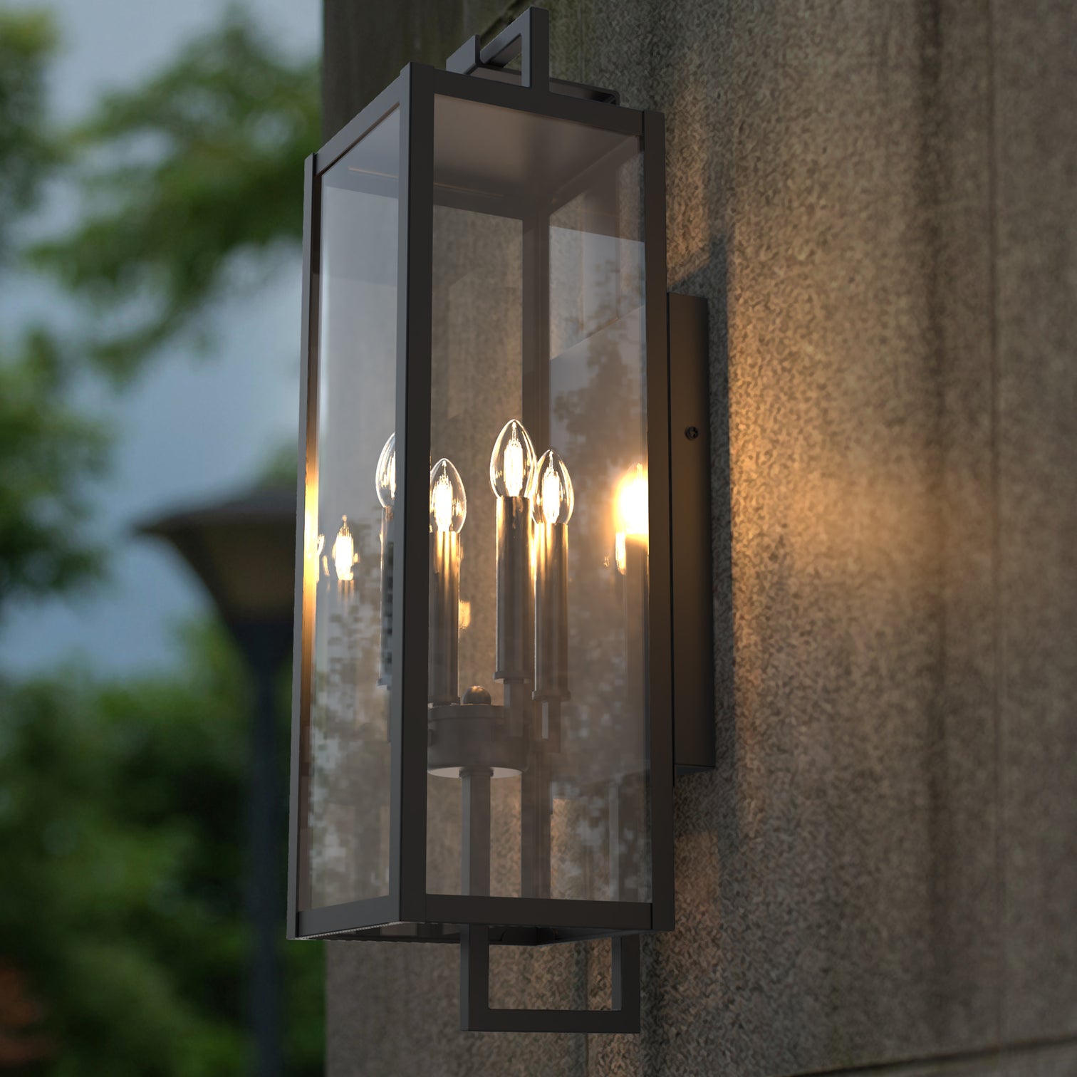 ANTONIO Outdoor Exterior Wall Light Fixture Matt Black IP44 Weather Proof - 7Pandas Australia