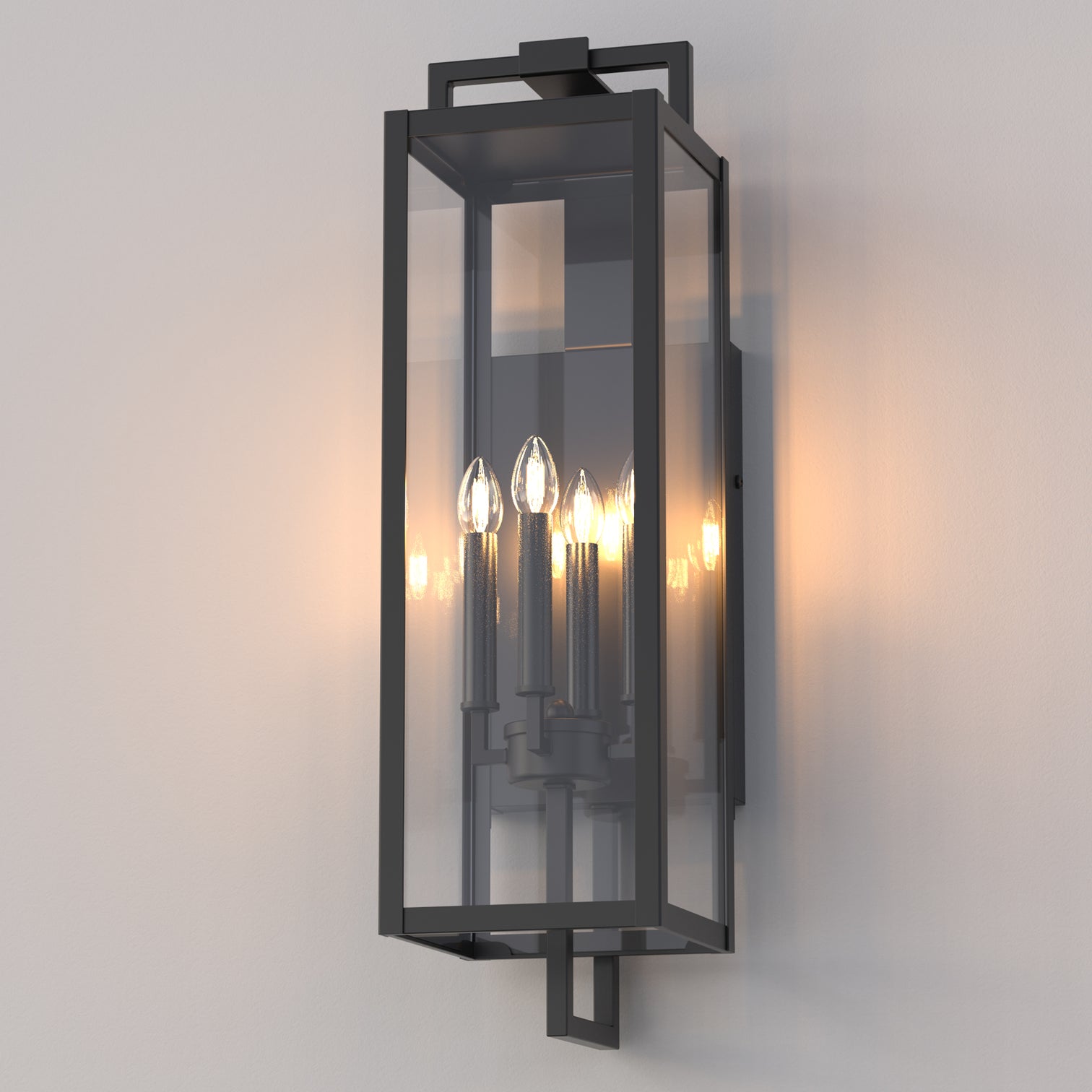 ANTONIO Outdoor Exterior Wall Light Fixture Matt Black IP44 Weather Proof - 7Pandas Australia