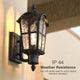 HALEY Traditional Outdoor Exterior Wall Light Motion Sensor Matt Black IP44 - 7Pandas Australia