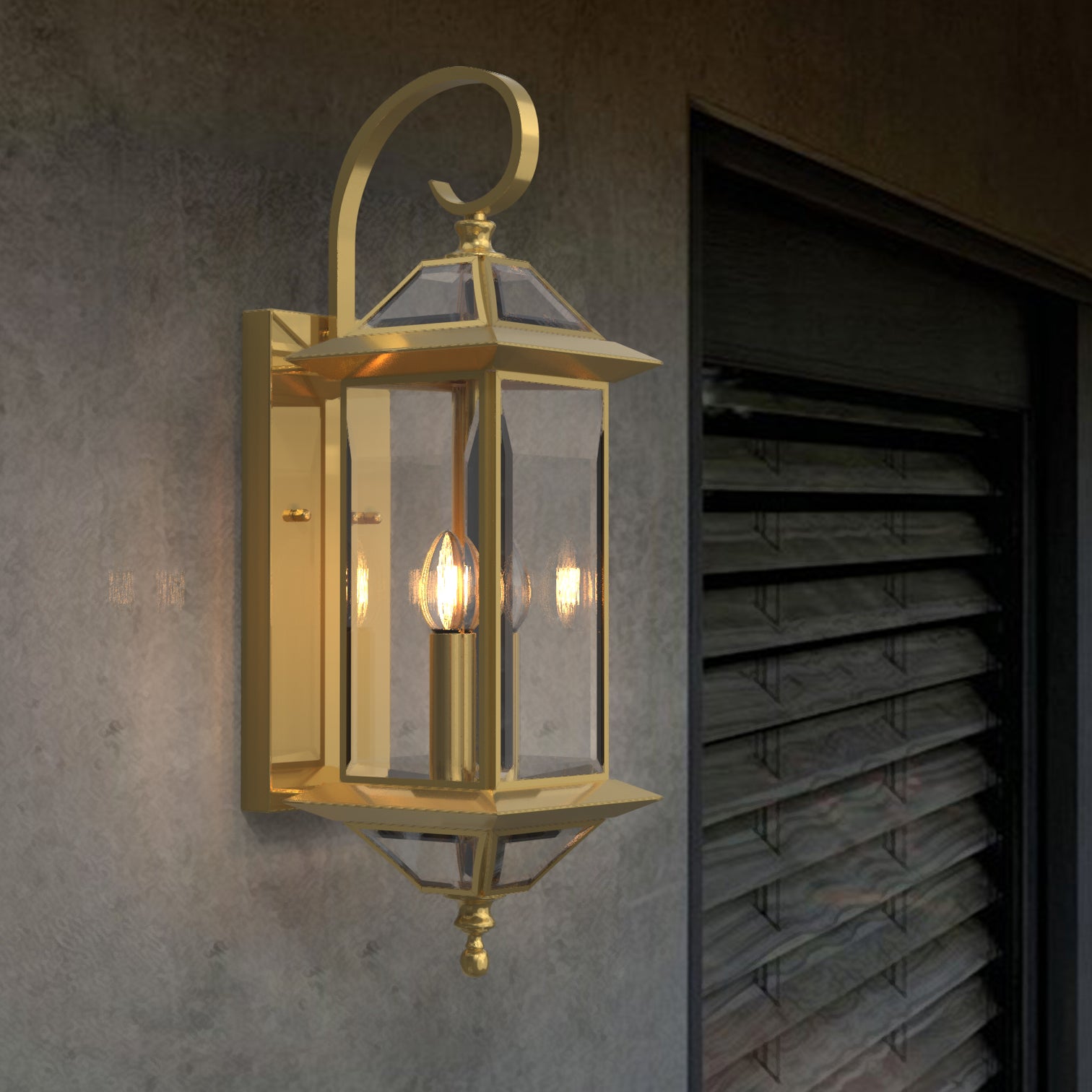 GRANDE Solid Copper Outdoor Exterior Lighting Fixture IP44 Weather Proof Lantern - 7Pandas Australia