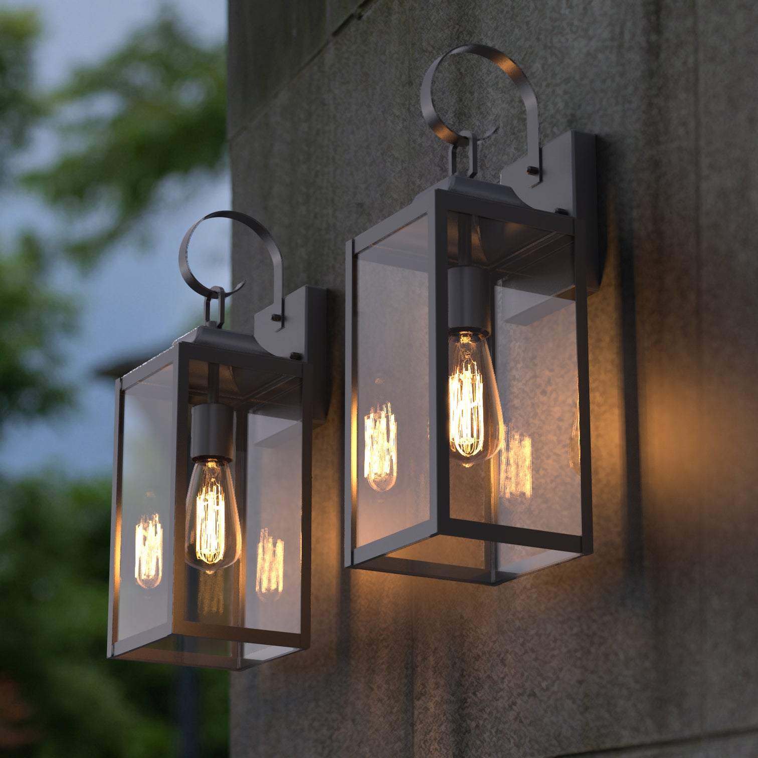 RITZ Modern Style Outdoor Exterior Wall Light Weather proof Matt Black IP44 - 7Pandas Australia