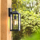 RITZ Modern Style Outdoor Exterior Wall Light Motion Sensor Matt Black IP44 - 7Pandas Australia
