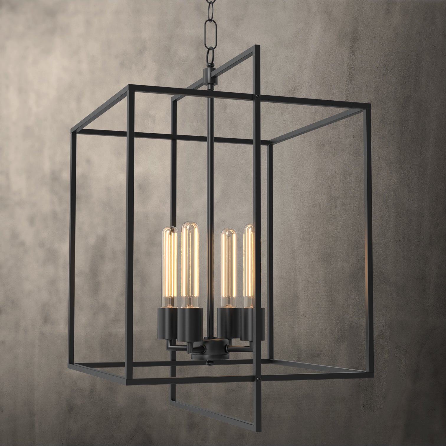 HELIOS 4-Lights Farmhouse Pendant Light Industrial Style Adjustable Hanging Light Fixtures - 7Pandas Australia