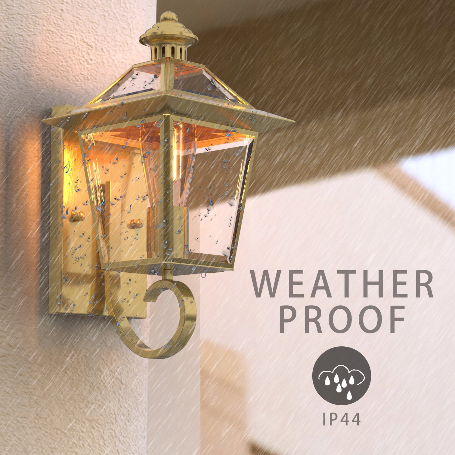 SUSAN Exterior Wall Light Solid Copper Wall Mounted Lantern Outdoor IP44 - 7Pandas Australia