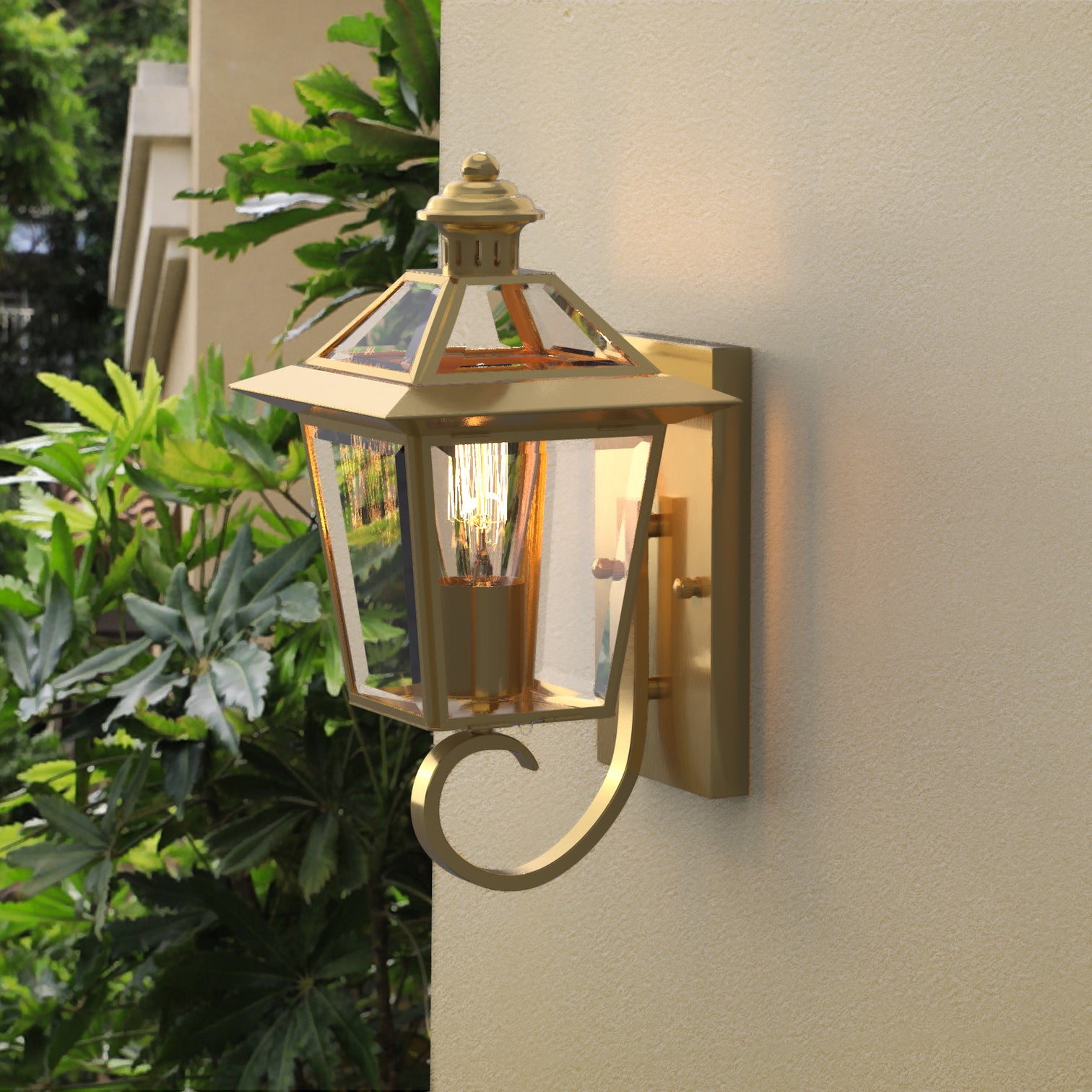 SUSAN Exterior Wall Light Solid Copper Wall Mounted Lantern Outdoor IP44 - 7Pandas Australia