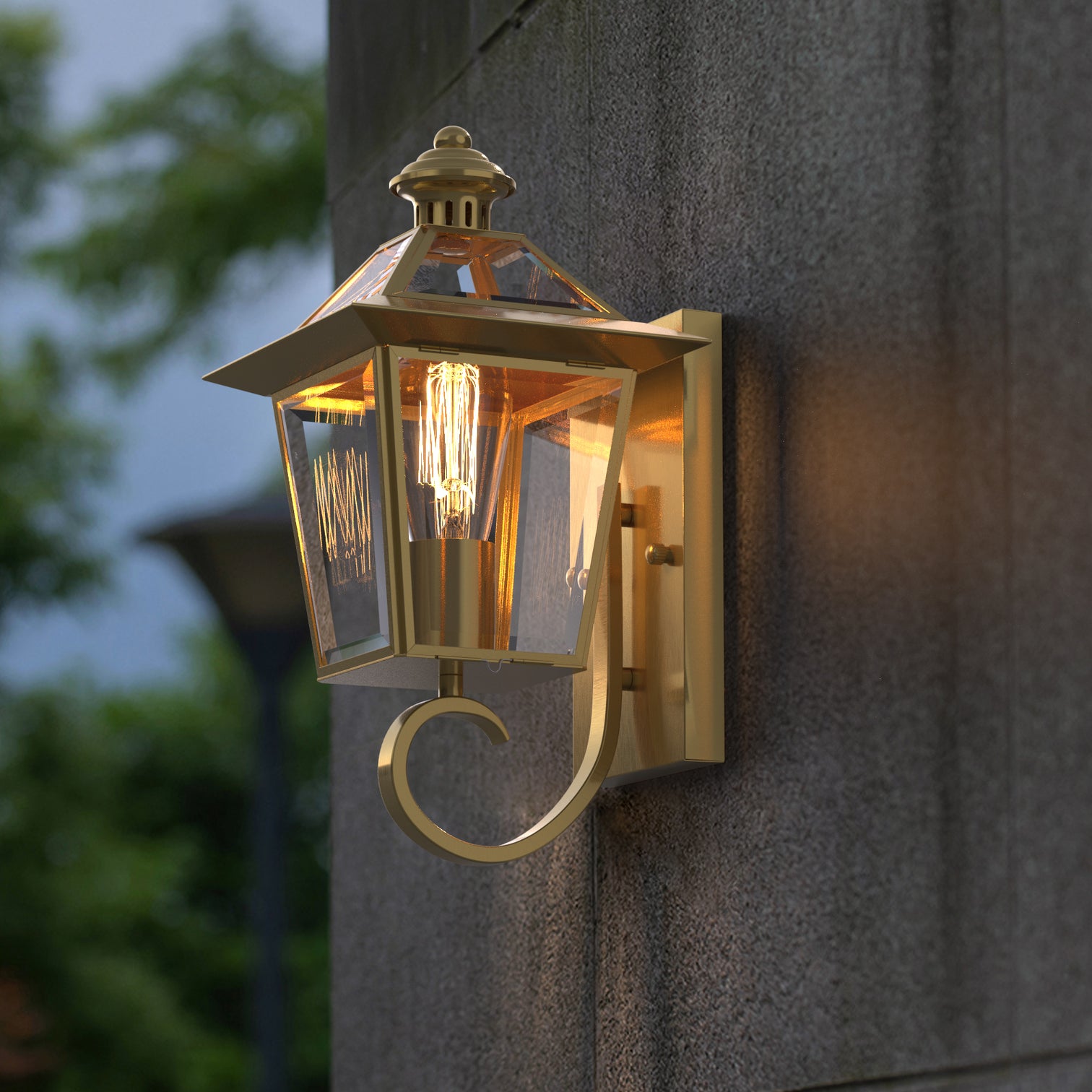 SUSAN Exterior Wall Light Solid Copper Wall Mounted Lantern Outdoor IP44 - 7Pandas Australia