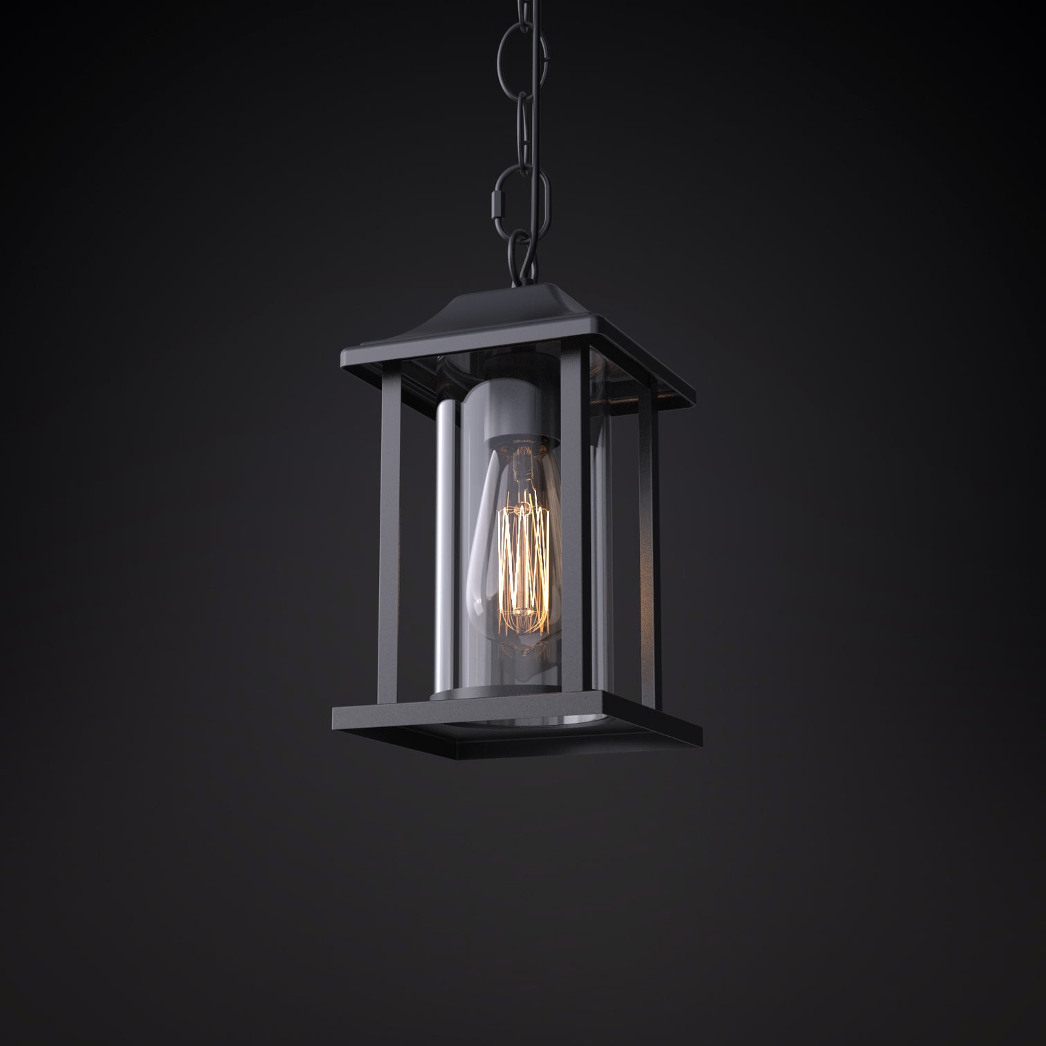 JULIA Outdoor Hanging Porch Light with Adjustable Chain Doorway Front Door Exterior Hanging Lantern - 7Pandas Australia