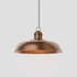 Florence 35cm Solid Copper Industry Style Pendant Light Aged Copper E27