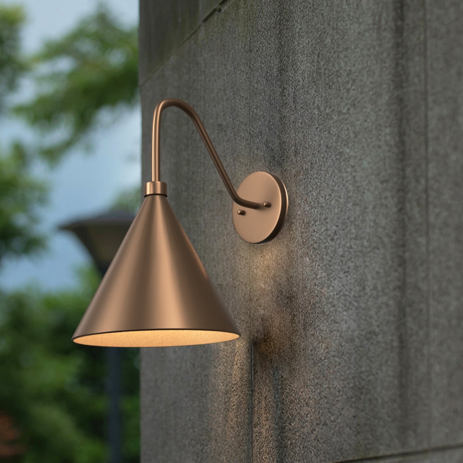 FRANCIS LED Outdoor Wall Light 10W Solid Copper IP44 with Bulb - 7Pandas Australia