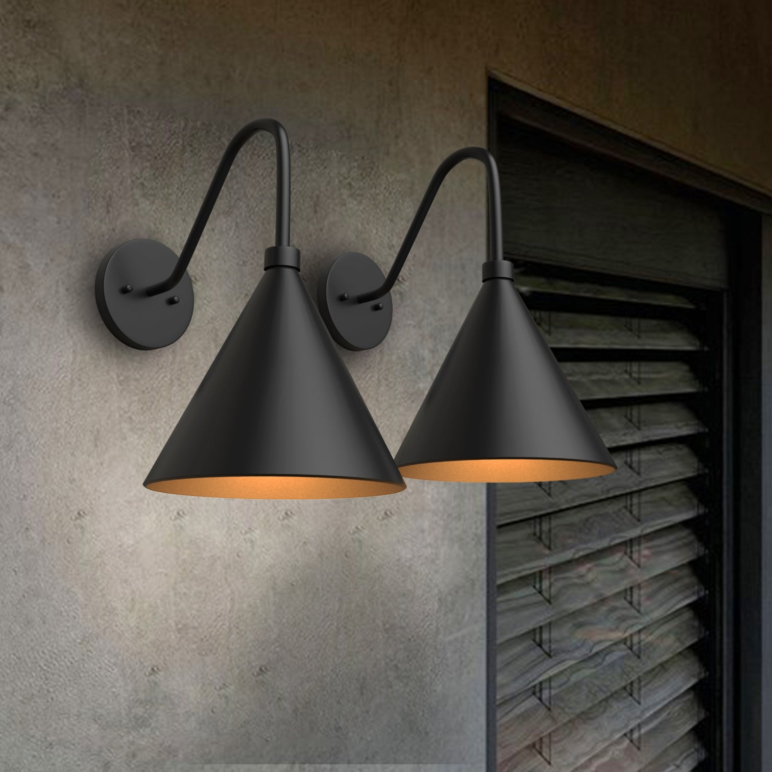 FRANCIS Exterior Wall Light with LED Bulb IP44 Weatherproof Fixture - 7Pandas Australia