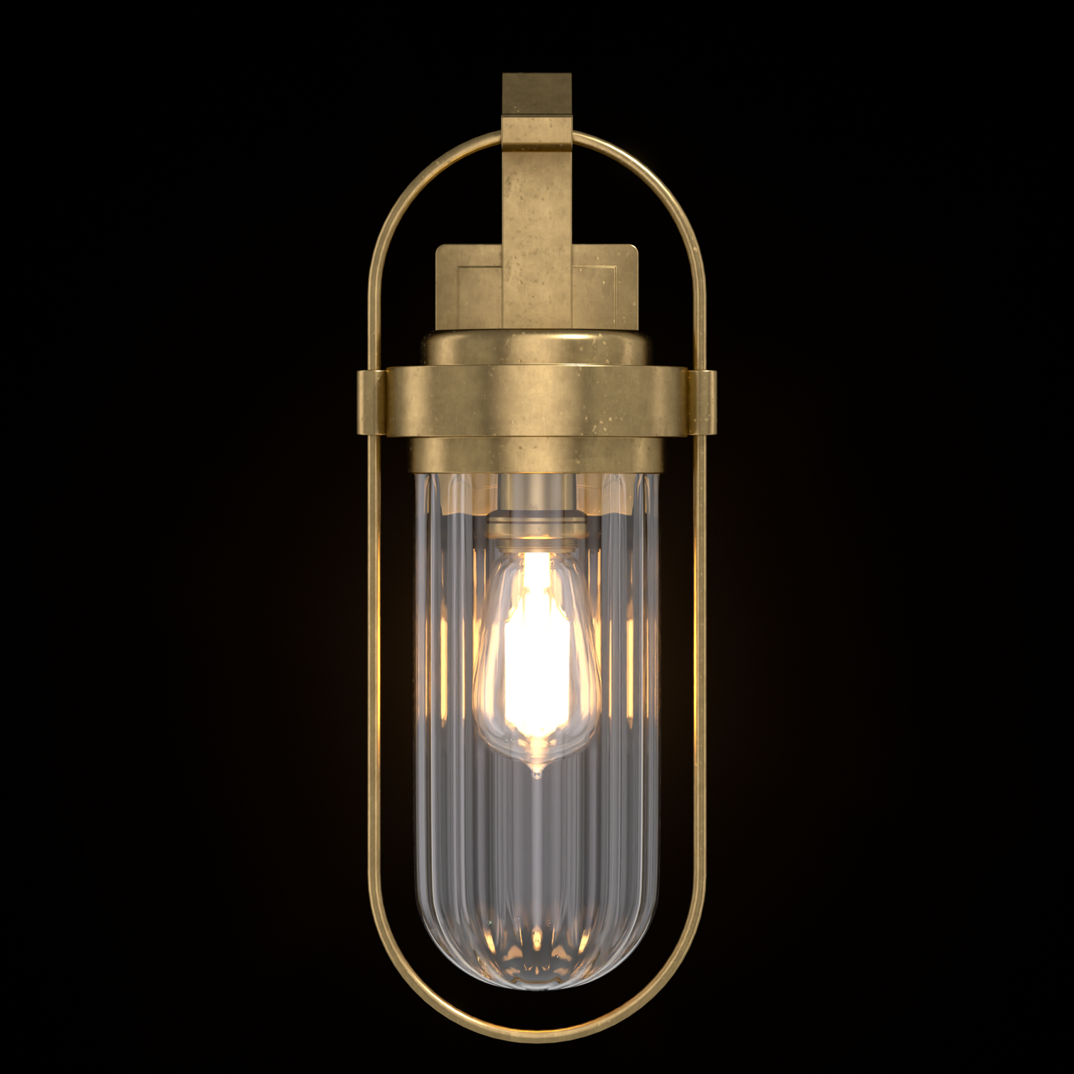 LOTUS Contemporary Style Solid Copper Outdoor Exterior Wall Light Tempered Glass E27 - 7Pandas Australia