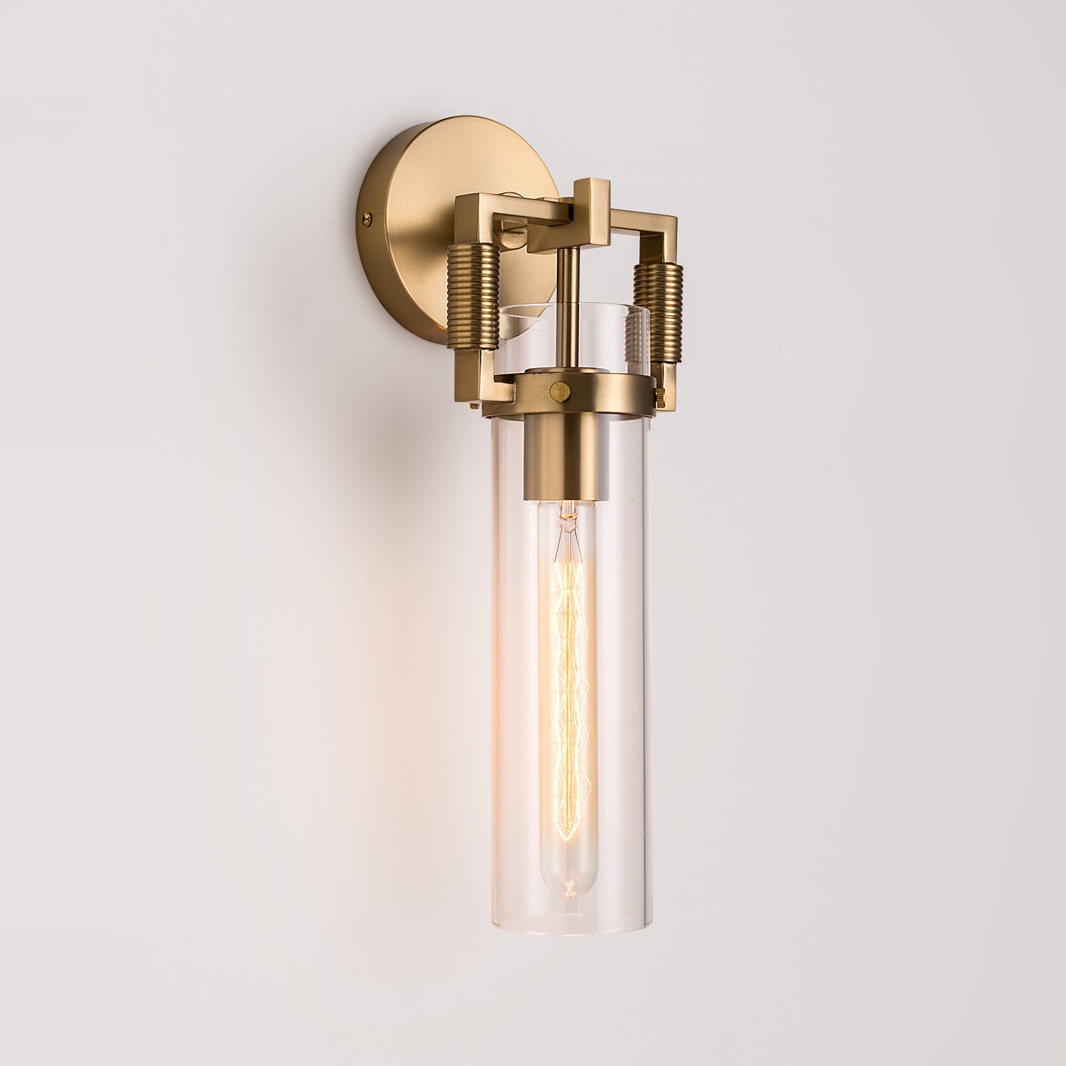 TUBULER Modern Style Clear Glass Interior Wall Light Fixture Dimmable - 7Pandas Australia