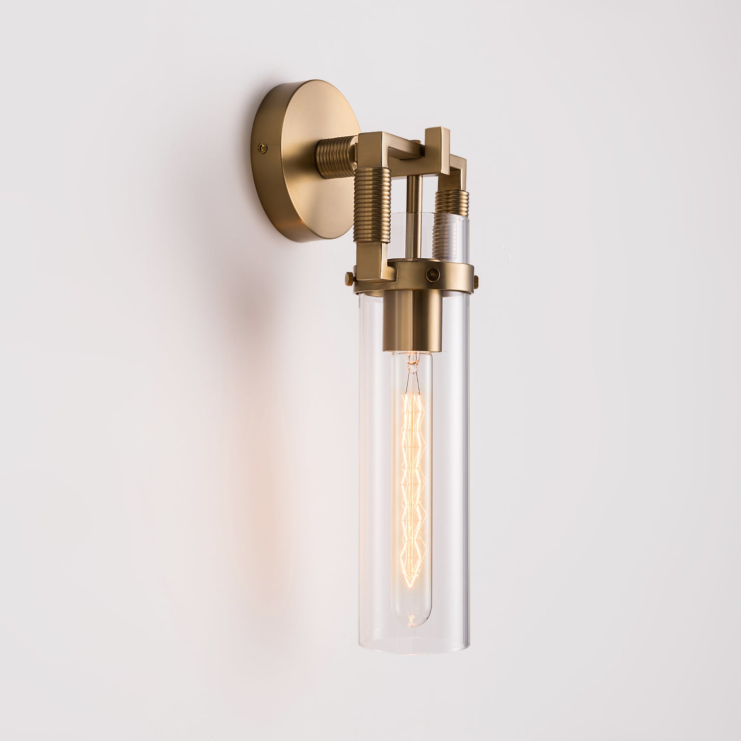 TUBULER Modern Style Clear Glass Interior Wall Light Fixture Dimmable - 7Pandas Australia