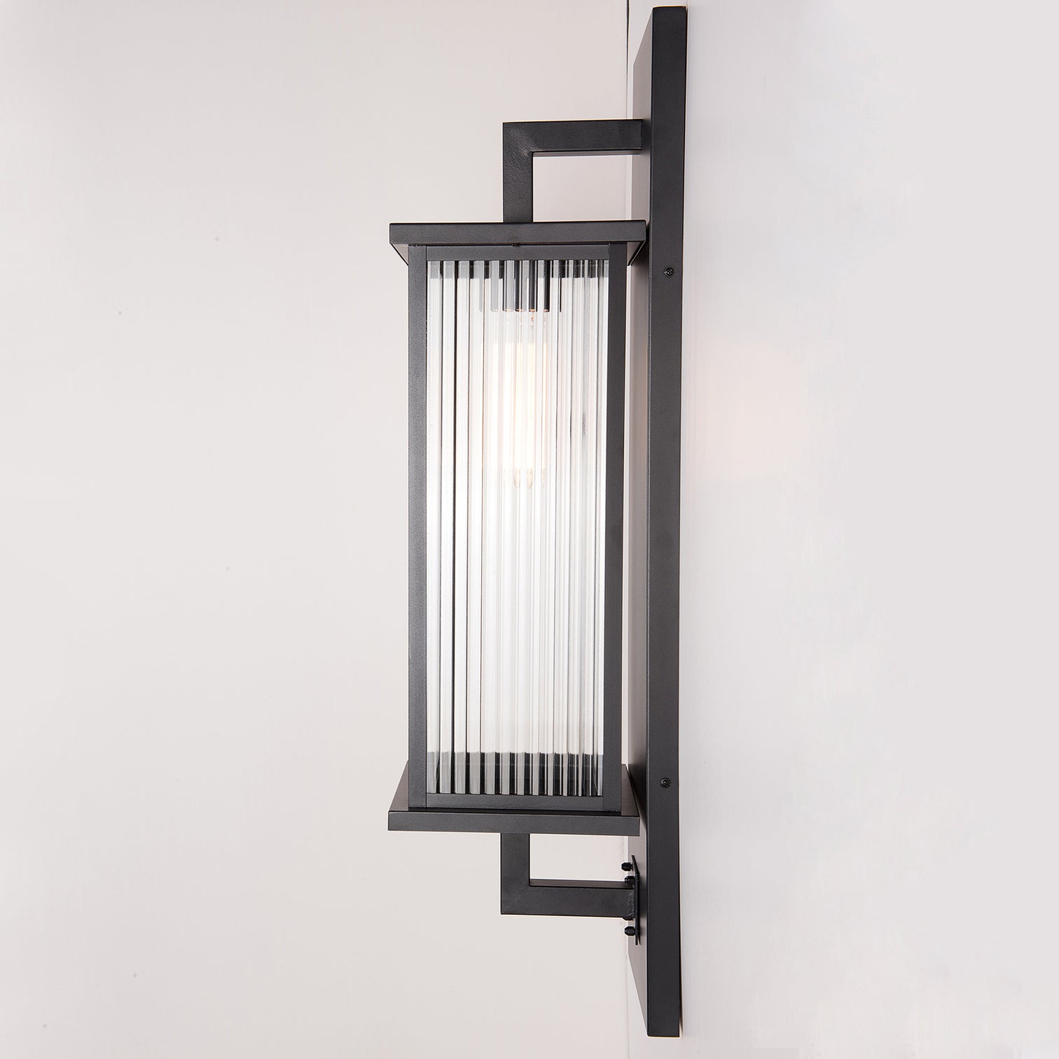 ECOSA Large Luxury Exterior Wall Light Weather Proof Matt Black with LED Light IP44 - 7Pandas Australia