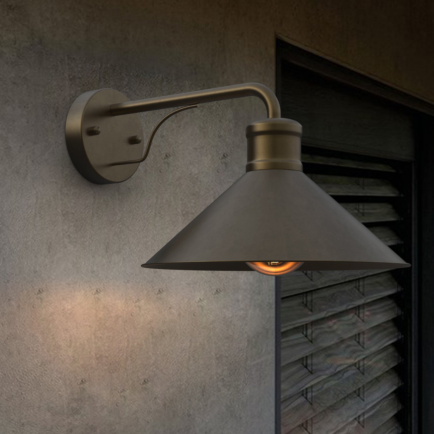 DOBLIN 2PACK Outdoor Wall Sconce Light Fixture LED Bulb included IP44 - 7Pandas Australia