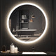 LED Backlit Round Mirror Bathroom Vanity Light 4000K Wall Mounted Dimmable Anti-Fog Touch Switch CRI 90+ - 7Pandas Australia