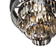 Terrance Round Modern Style Smoky Crystal Chandelier E14 Lamp Base - 7Pandas Australia